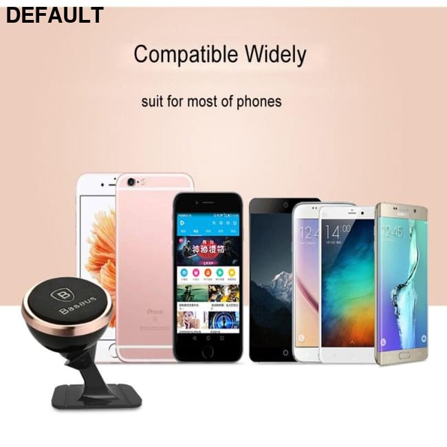 Baseus Universal Car Phone Holder 360 Degree GPS Magnetic Mobile For iPhone X magnet phone stand in car Bluetooth FM