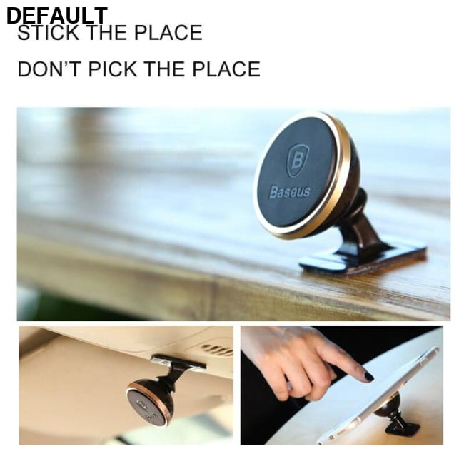 Baseus Universal Car Phone Holder 360 Degree GPS Magnetic Mobile For iPhone X magnet phone stand in car Bluetooth FM