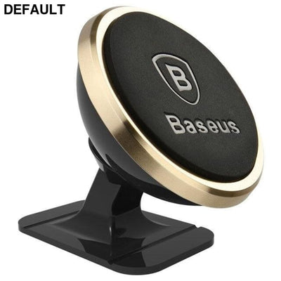 Baseus Universal Car Phone Holder 360 Degree GPS Magnetic Mobile For iPhone X magnet phone stand in car Luxury gold