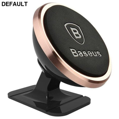 Baseus Universal Car Phone Holder 360 Degree GPS Magnetic Mobile For iPhone X magnet phone stand in car Rose Gold
