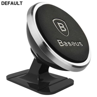 Baseus Universal Car Phone Holder 360 Degree GPS Magnetic Mobile For iPhone X magnet phone stand in car Silver