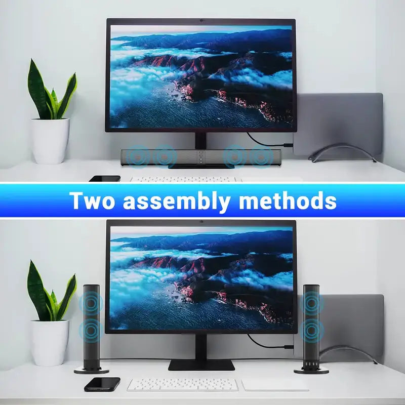 2-in-1 Soundbar For The Living Room Home Bluetooth Speaker With Built-in