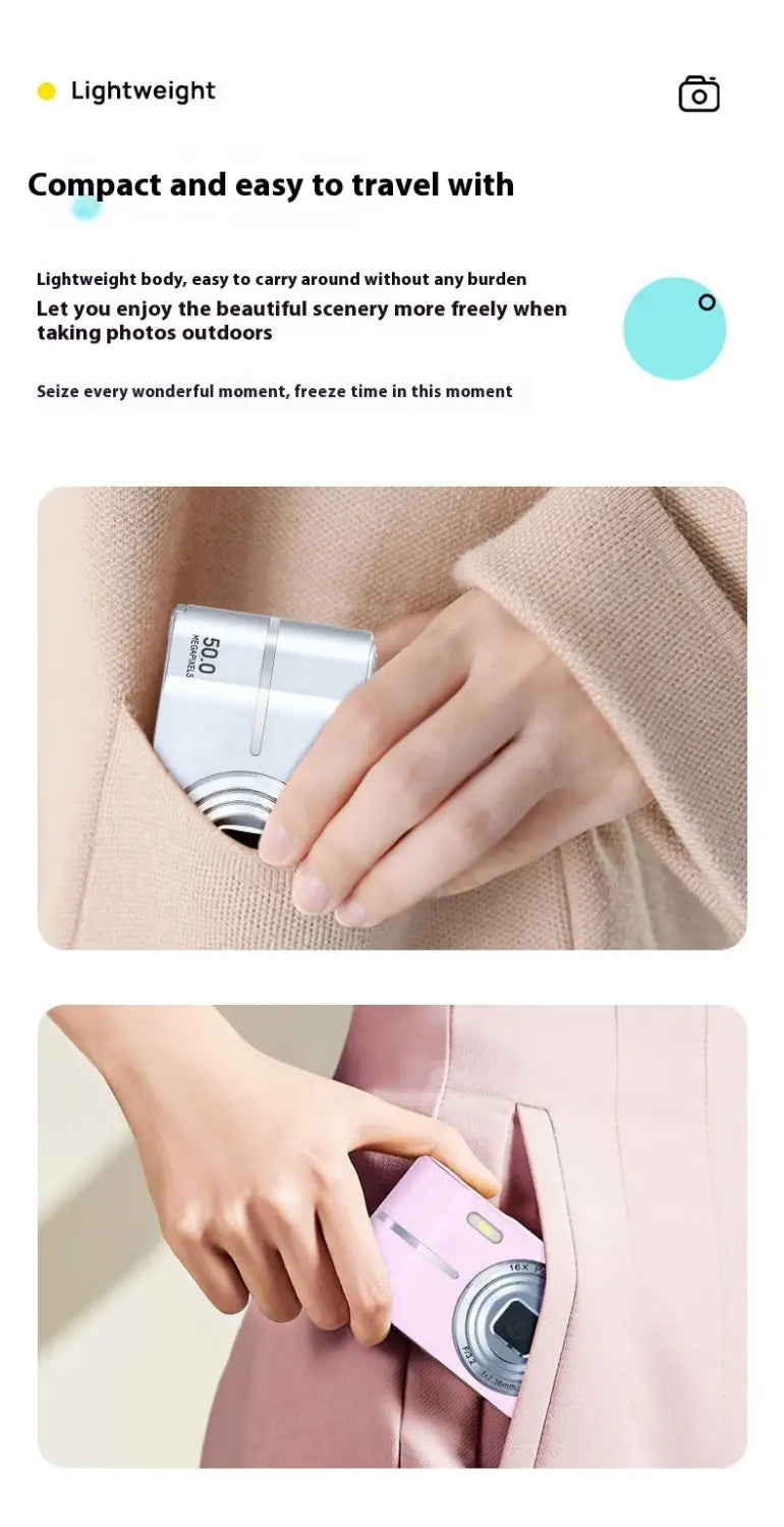 HD 4K Pixel Digital Camera Student Mini Shooting