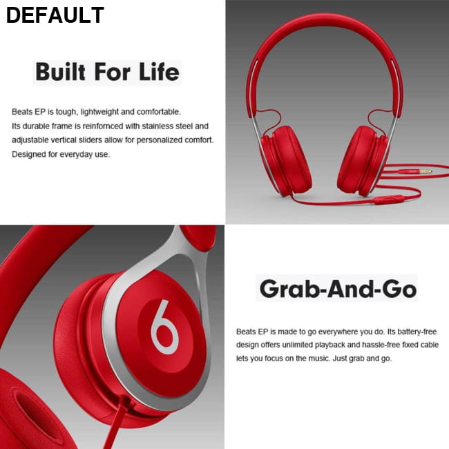 Beats EP Original Wired On-Ear Headphone Inline Volume Headphones Best Selling Products