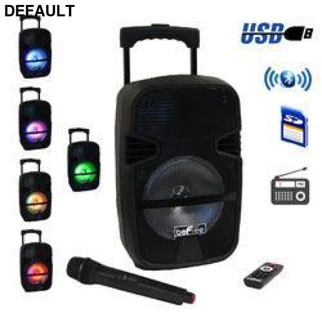 beFree Sound 8 Inch 400 Watt Bluetooth Portable Party PA Speakers Audio
