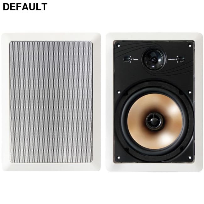 BIC America HT8W 175-Watt Acoustech 8’’ 3-Way In-Wall Speakers with Adjustable Tweeters & Pivoting Midranges BICHT8W