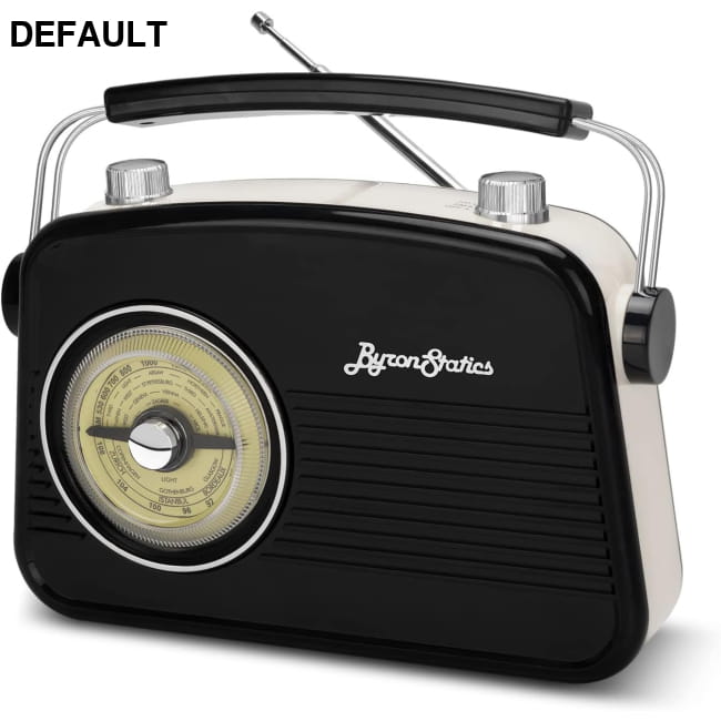Black AM FM Radio - Small Portable Radios Vintage Retro - AM/FM