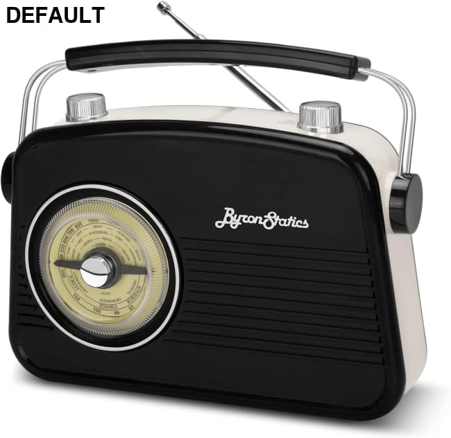 Black AM FM Radio - Small Portable Radios Vintage Retro With Headphone Jack Large Analog Rotary Tuning Dial - Best