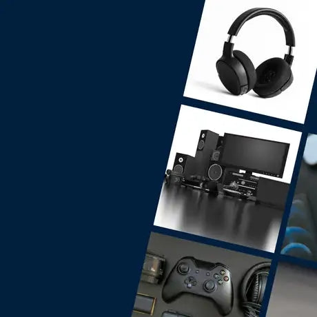 Black over-ear gaming headset with microphone and adjustable headband, likely from a popular brand known for audio equipment.