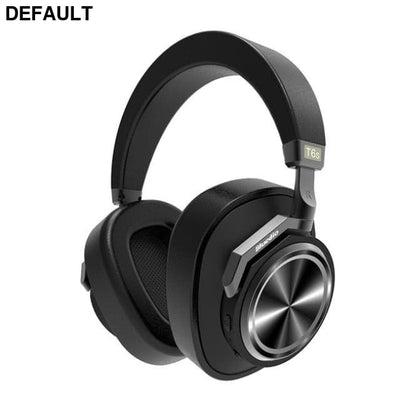 Bluedio T6S Bluetooth Headphones Active Noise Cancelling Wireless Headset For Phones And Music With Voice Control Black