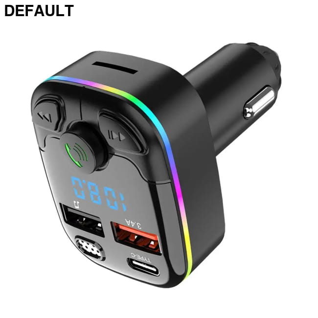 Bluetooth 5.0 Car FM Transmitter PD Type-C Dual USB Ambient black / CN Transmitters