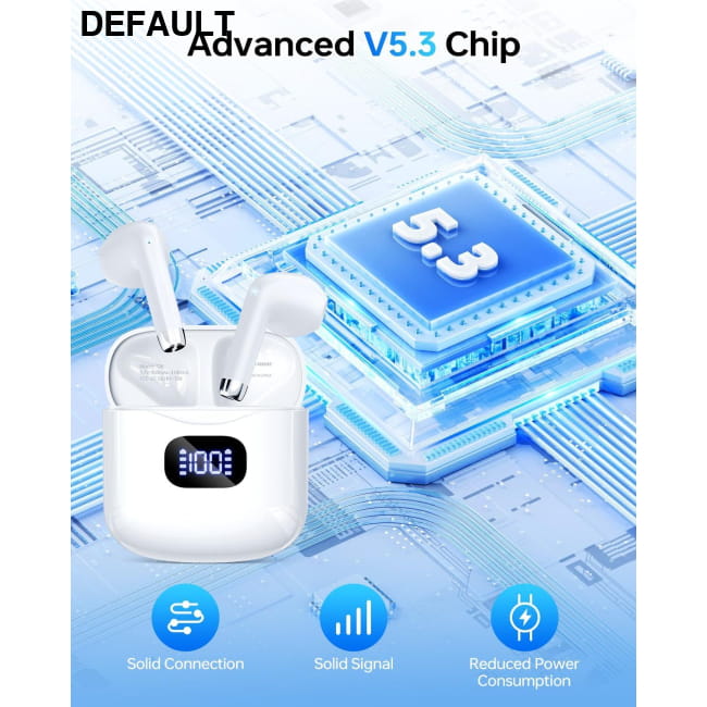 Bluetooth 5.3 wireless earbuds A-White / US Mini Earphones In-Ear Headphones