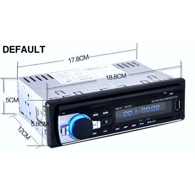 Bluetooth Car Stereo FM Radio MP3 Player USB SD In-Dash Aux default Audio Receiver Motor Vehicle A/V Players & Systems