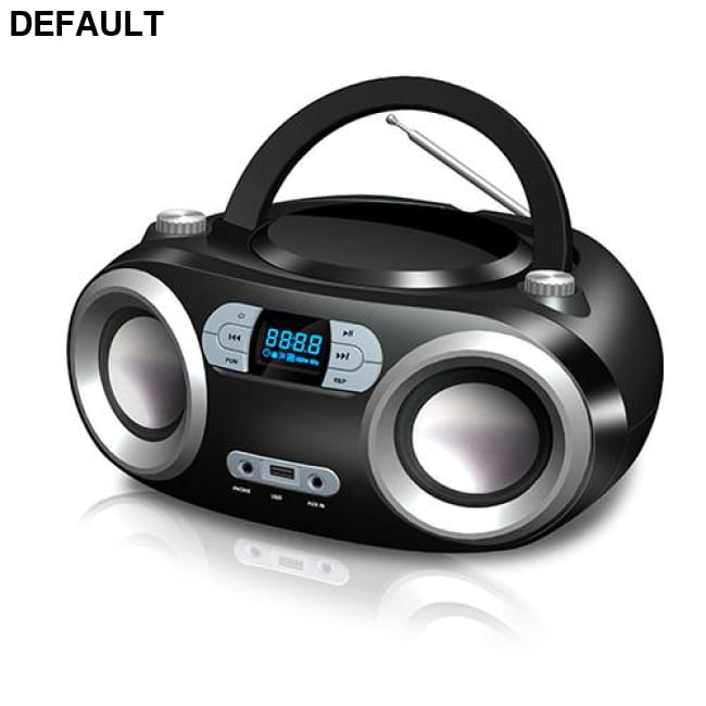 Bluetooth CD/MP3 Boombox Black Portable CD Players Electronics