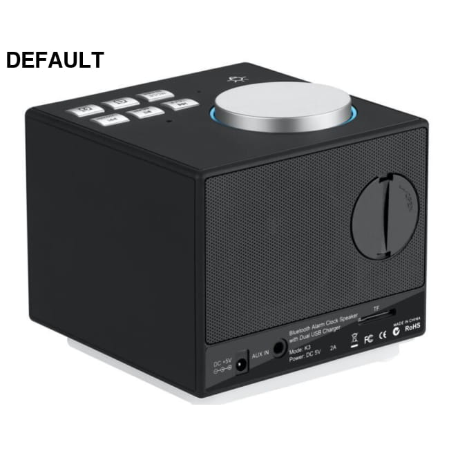 Bluetooth Speaker Colorful Alarm Clock Radio Smart Black Portable Radios Speakers