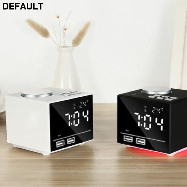 Bluetooth Speaker Colorful Alarm Clock Radio Smart Portable Radios Speakers