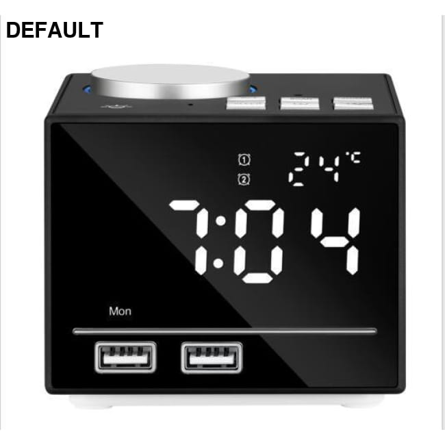 Bluetooth Speaker Colorful Alarm Clock Radio Smart Portable Radios Speakers