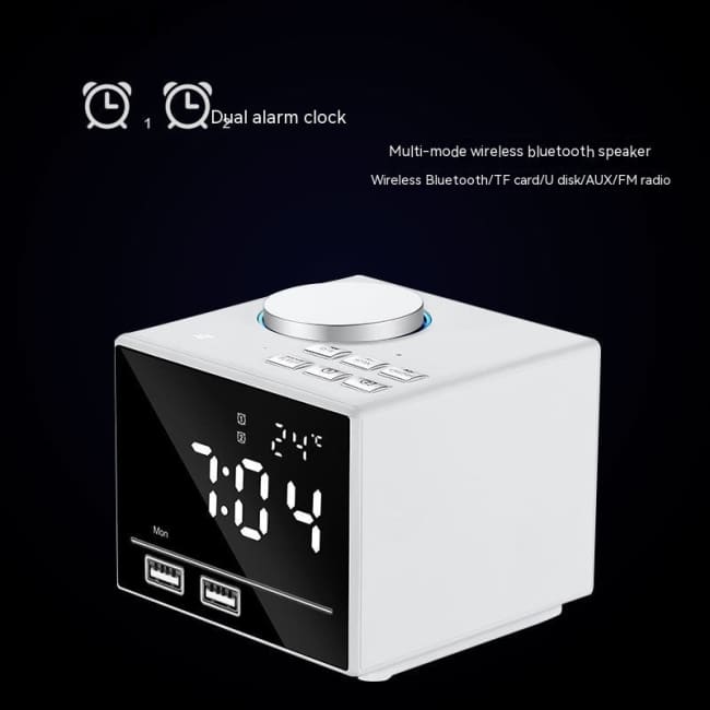 Bluetooth Speaker Colorful Alarm Clock Radio Smart Temperature Portable Radios Best Selling Products Speakers