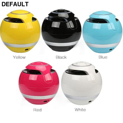 Bluetooth Speaker Mini Portable Wireless Soundbar Bass Boombox Sound box with Mic TF Card FM Radio LED Light Black