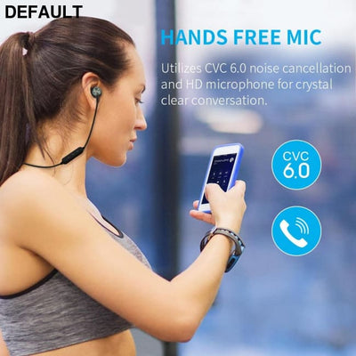 Bluetooth Wireless Headphones Magnetic Sport Earphones Sweatproof CVC6 Lossless Stereo Earbuds Noise Cancelling Headset