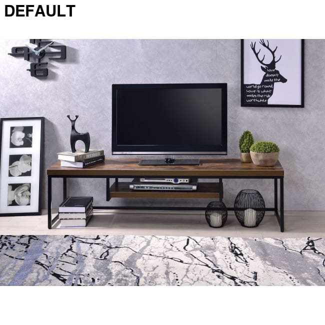 Bob TV Stand in Weathered Oak & Black Home Stands Best Selling Products Entertainment Centers