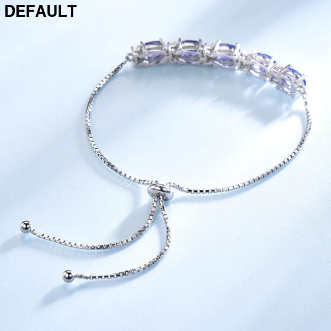 Bracelets For Women Gemstone Blue Topaz Adjustable Chain Silver Best Selling Products