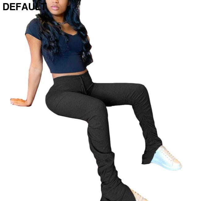 Brand New Women Casual Fashion High Waist Hip Hop Dance V / L Jumpsuits & Rompers Pants