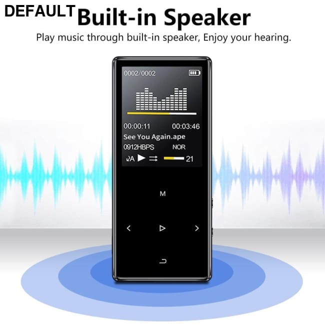 BTSMONE New Version MP3 Music Player Support Bluetooth with Loud Speaker and Built-in 16GB HiFi Portable Walkman