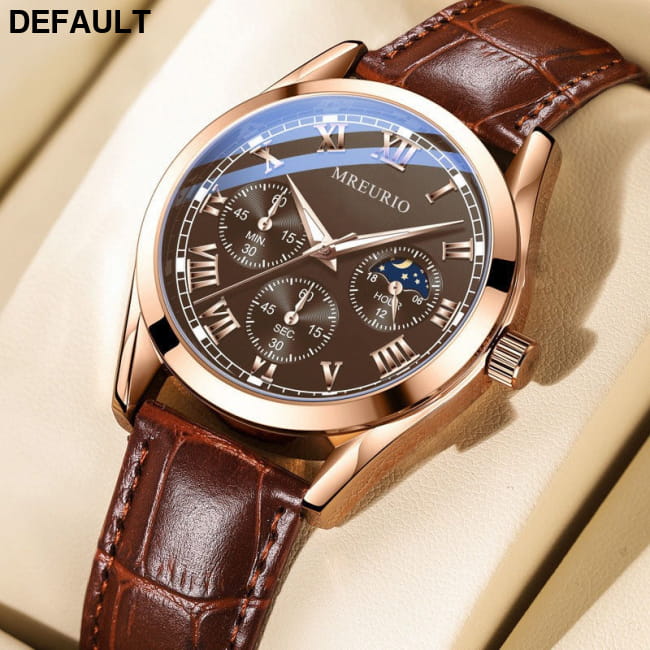 Business Watch Men’s Belt Quartz brown Men Watches