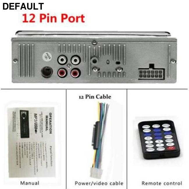 Camecho 12V Bluetooth Car Stereo FM Radio MP3 Audio Player China / 12 Pin Port Receiver