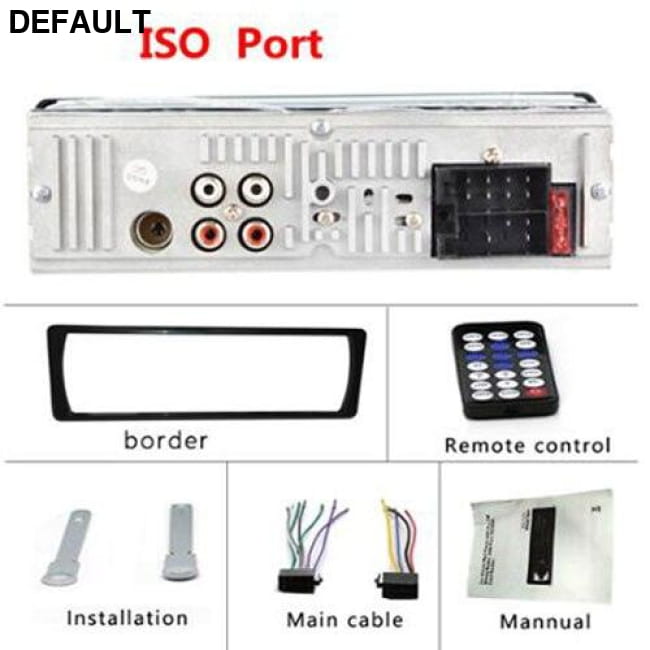 Camecho 12V Bluetooth Car Stereo FM Radio MP3 Audio Player China / ISO Port Receiver