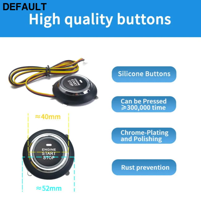 Car Alarm Remote Control PKE Keyless Entry Engine Start Starter Vehicle Systems