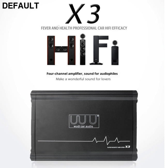Car Audio Four-way Aluminum Alloy Amplifier X3 Amplifiers Motor Vehicle