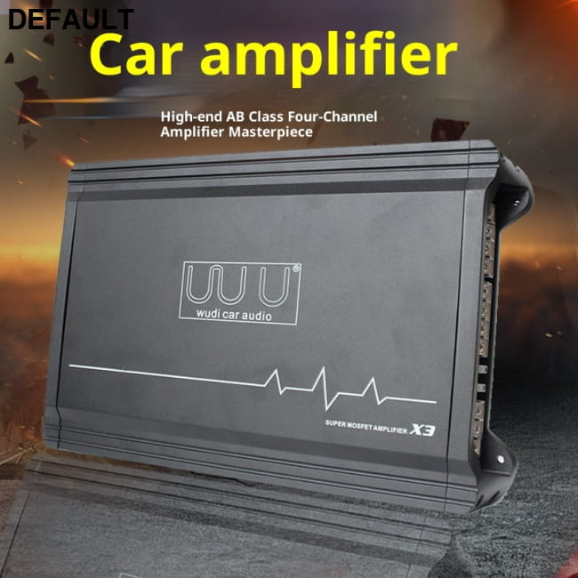 Car Audio Four-way Aluminum Alloy Amplifier X3 Amplifiers Motor Vehicle