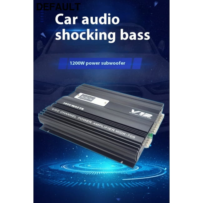 Car Audio High-power Aluminum Alloy Shell Amplifier 705 V12 Amplifiers Motor Vehicle