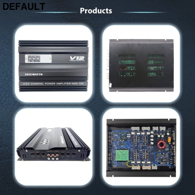 Car Audio High-power Aluminum Alloy Shell Amplifier 705 V12 Amplifiers Motor Vehicle