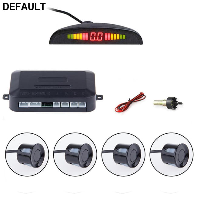 Car Auto Parktronic LED Parking Sensor With 4 Sensors Alarm & Security Systems