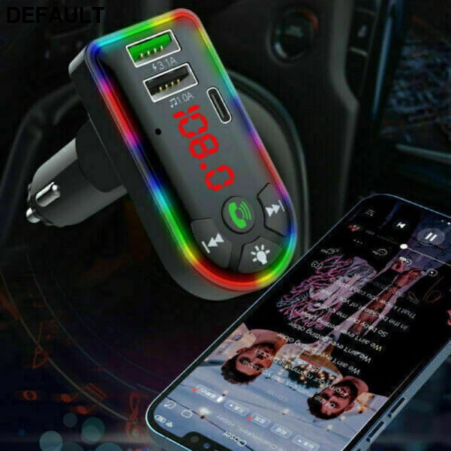 Car Bluetooth 5.0 MP3 Player FM Transmitter Radio 3.1A Fast Transmitters Electronics