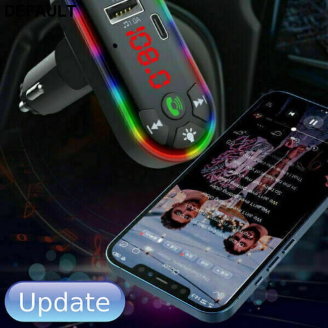 Car Bluetooth 5.0 MP3 Player FM Transmitter Radio 3.1A Fast Transmitters Electronics