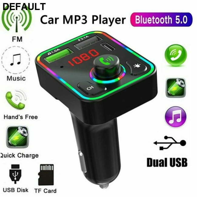 Car Bluetooth FM Transmitter USB Charger MP3 Player 2PCS Transmitters