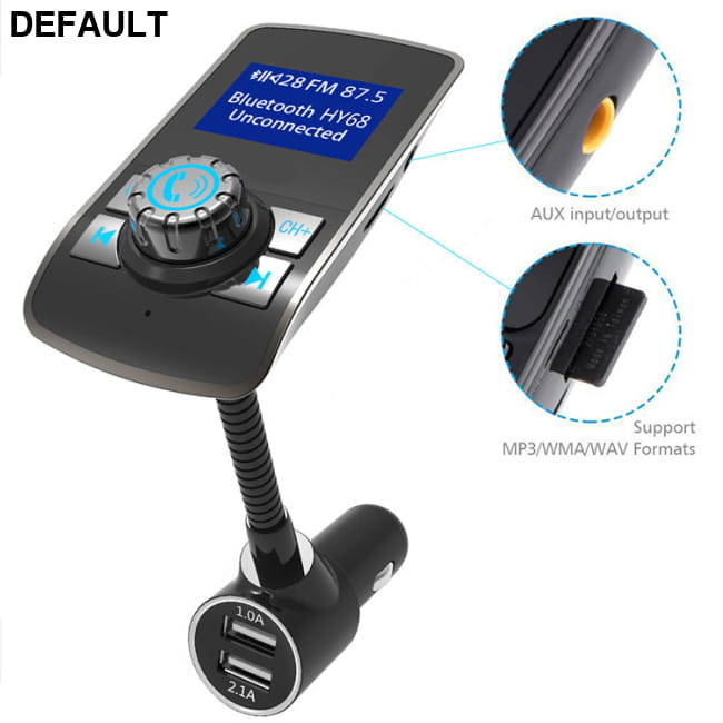 Car Bluetooth Mp3 FM Transmitter Silver / Power Transmitters Electronics