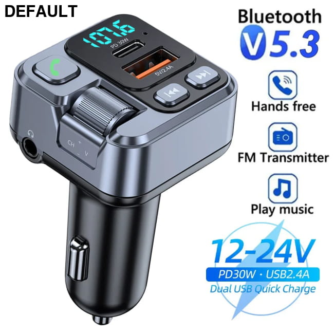 Car Bluetooth Receiver USB U Disk Read PD20w Fast Charging HM101 FM Transmitters