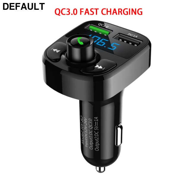 Car Charger MP3 Wireless Receiver; Dual USB QC3.0 Fast Charging Cigarette Lighter FM Transmitter Quick Charge Bluetooth