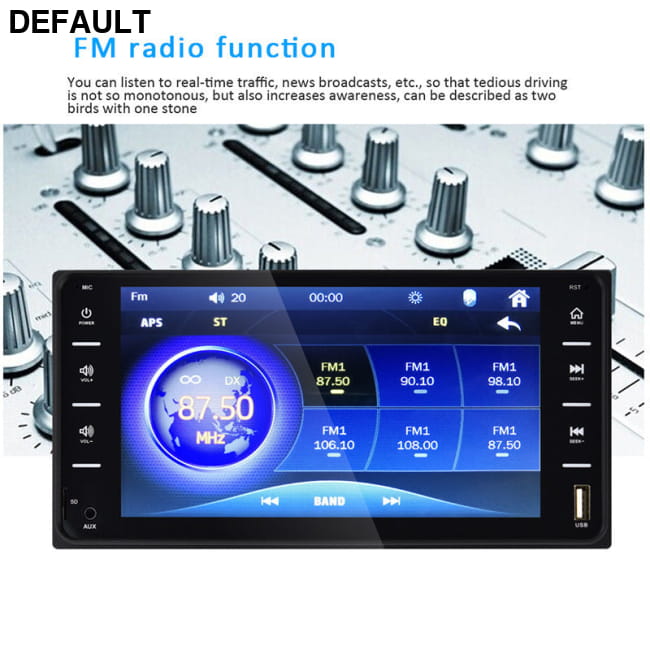 Car dual-ingot MP5 player AUX touch capacitive screen Black Audio Receiver Motor Vehicle A/V Players & In-Dash Systems