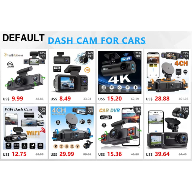 Car DVR 3 Cameras 4.0 Inches Dash Cam Video Recorder