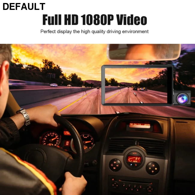 Car DVR 3 Cameras 4.0 Inches Dash Cam Video Recorder