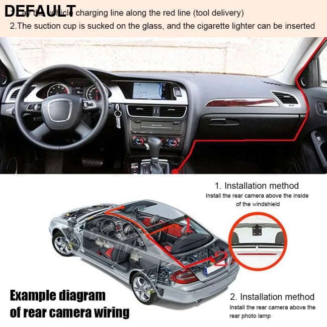 Car DVR 3 Cameras 4.0 Inches Dash Cam Video Recorder
