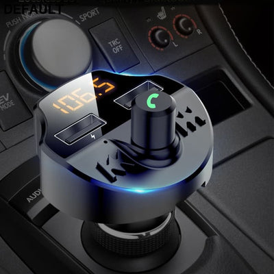 Car Fm Transmitter Bluetooth 5.0 Mp3 Player Modulator Adapter Battery Voltage TF Card Hands-free Dual USB Smart Chip