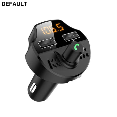 Car Fm Transmitter Bluetooth 5.0 Mp3 Player Modulator Adapter Battery Voltage TF Card Hands-free Dual USB Smart Chip