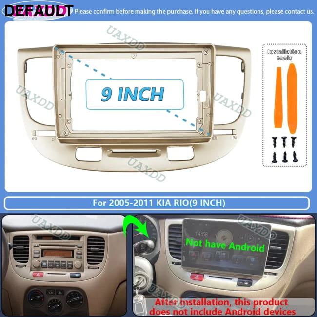Car Frame for Kia Rio2 Rio 2 2005 06 07 08 09 10 2011 2006 3 Installation Kit Best Selling Products Motor Vehicle A/V